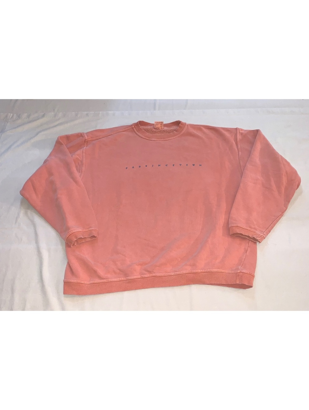 Comfort Colors Provincetown pink crewneck sweatshirt size L